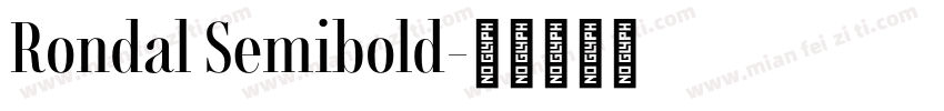 Rondal Semibold字体转换